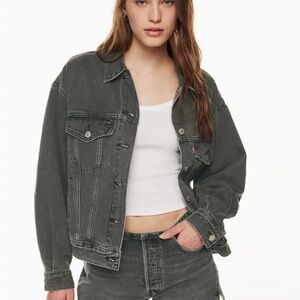 Levi’s Washed Black Denim Jacket - Women's 90s Trucker Jacket